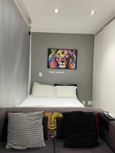 Studio para Locação no Brooklin São Paulo-SP: 1 Quarto, 1 Sala, 1 Banheiro e Vaga de Garag