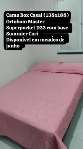 Cama Box Casal Ortobom MasterPocket 22 com base Sommier Cori