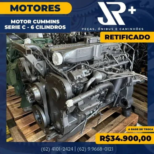 Motor Cummins Serie C Retificado - 6 Cilindros