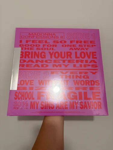 Disco de vinil - Madonna - Confessions II (2) - Lacrado vermelho translúcido