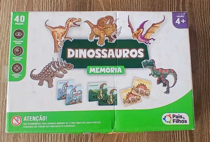 Jogo da memória dinossauro