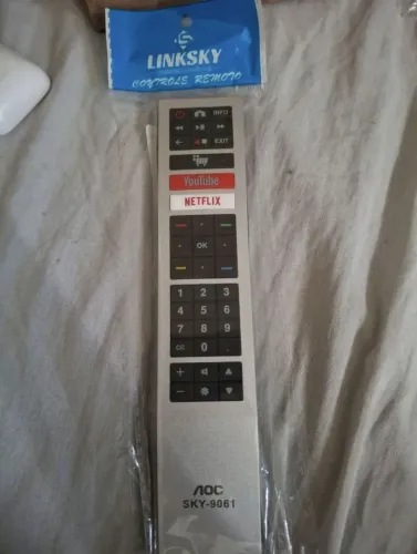 controle para tv aoc com pilhas inclusas