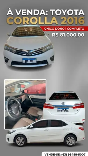 Toyota Corolla GLI 1.8 Flex 16V Aut. 2017