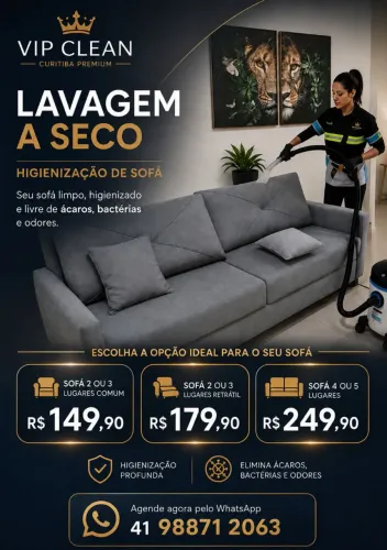 Lavagem a seco ? Curitiba ? Manaus