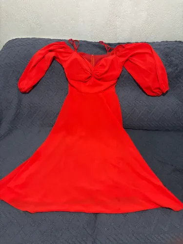 Vestido Vermelho Feminino - Novo, Nunca Usado