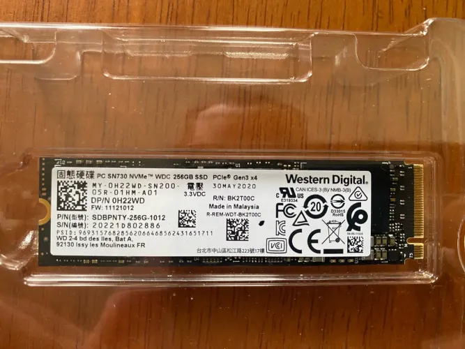 SSD NVMe WD SN730 256GB