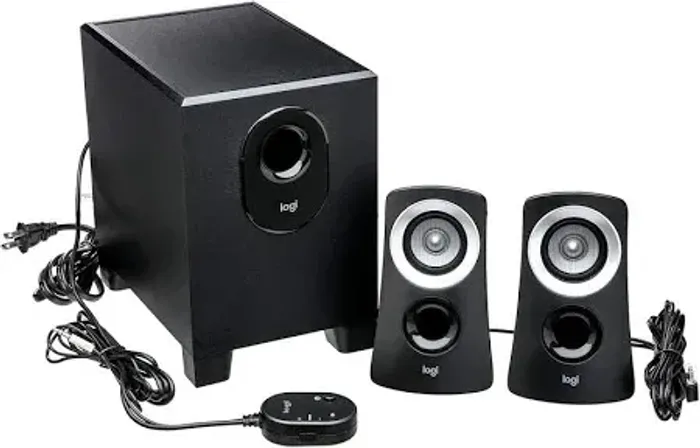 Caixa de Som Logitech Z313 2.1 com Subwoofer - Funcionando Perfeito