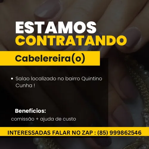 Vaga de cabelereira(o)