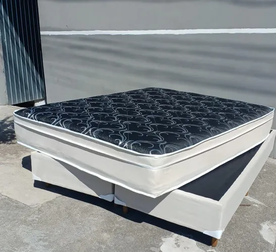 Cama box queen, 158x198.