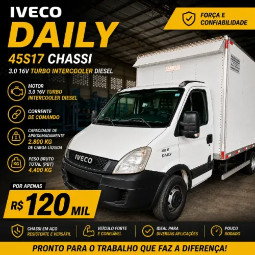 IVECO DAILY 45S17 CHASSI 3.0 16V TURBO DIESEL