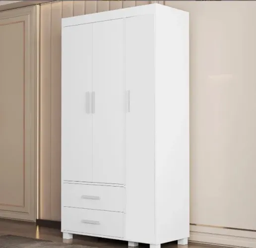 Guarda-Roupa Infantil Essencial 3 Portas e 2 Gavetas Branco