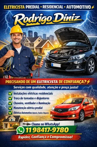 Eletricista Geral: Residencial, Predial e Automotivo