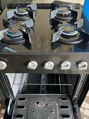 Fogão 4 bocas Esmaltec de mesa de vidro. ENTREGO