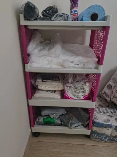 Estante de plástico resistente, multiuso 