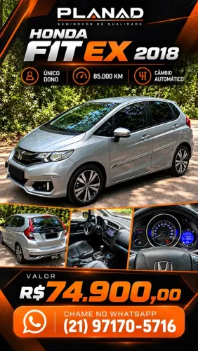 Honda Fit Ex/s/ex 1.5 Flex/flexone 16V 5P Aut. 2018