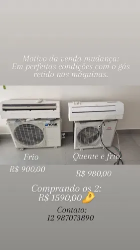 2 unidades Ar condicionado