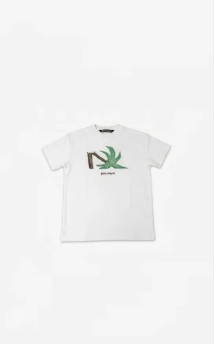 Camiseta Overzised Palm Angels / Branca / tamanho M (Legit Check Dropper)