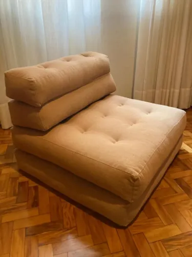 Futon Dobrável 2 em 1 (Vira Puff) - Confortável e Versátil