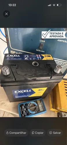 Bateria automotiva caixa alta semi nova honda fit