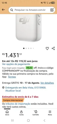 Microfone sem fio para vídeos e post audíveis e fantaticos