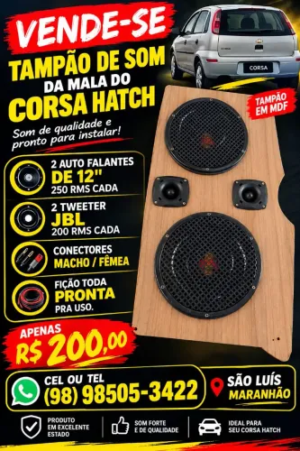 Tampa mala som do corsão Hatch 