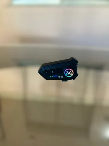 Intercomunicador para Capacete Bluetooth RGB - Novo