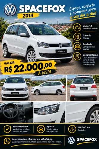 Volkswagen Spacefox 1.6/ 1.6 Trend Total Flex 8V 5P 2014