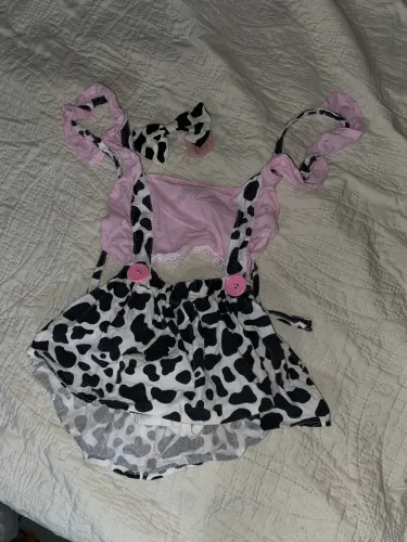 Roupa para mesversario da vaquinha menina
