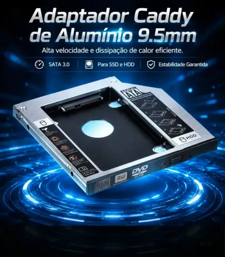 Case | Caddy para HD ou SSD