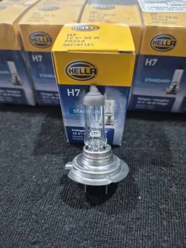 Lâmpada Halogena H7 Cristal 55w 12v Marca Hella