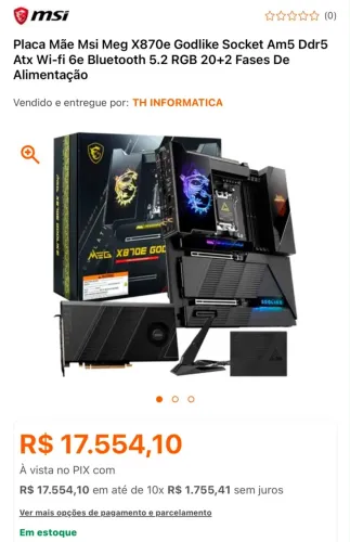 Placa Mãe MSI MEG X870E GODLIKE