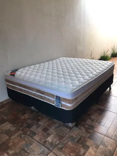 Linda Cama Box Queen Size Castor Luxo