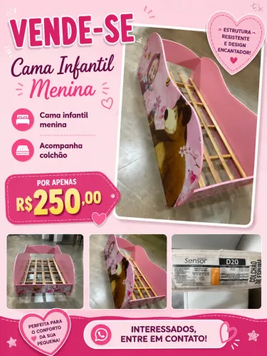 Vende se Cama infantil menina