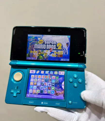 Nintendo 3ds Desbloqueado Com Vários Jogos Mario, Zelda, Pokémon- Envio Olx Pay