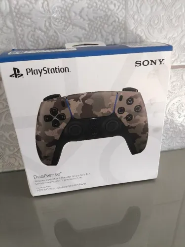Controle Sony Dualsense CFI-ZCT1W para PS5 Wireless - Cinza Camuflado