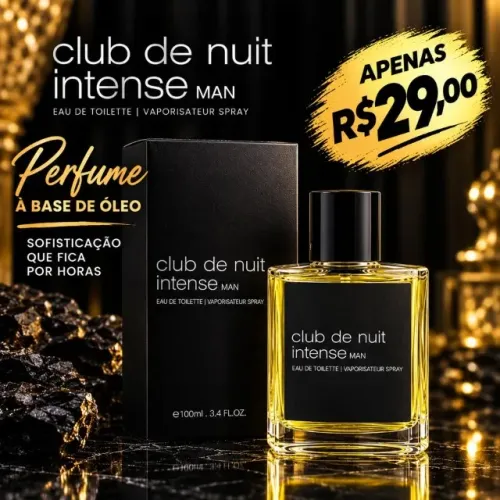 Perfume Club de Nuit Intense Man 100ml ? À Base de Óleo, Alta Fixação