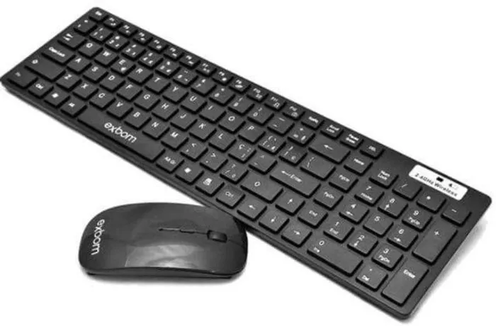 Kit Teclado E Mouse Sem Fio Exbom Modelo: S1000