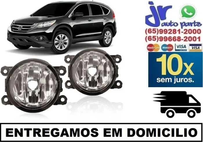 Par Farol de Milha CR-V 12 13 14 15 Neblina Auxiliar (reposição)