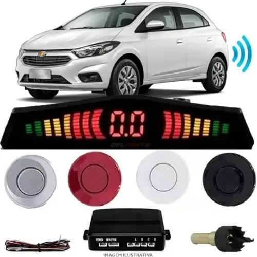 Sensor Estacionamento Ré Com Display Em LED e Efeitos Sonoros/ Consulte