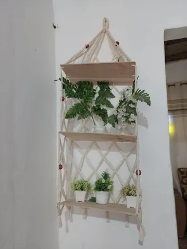 Estante em Macramé 