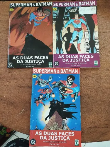 Revistinha Batman e Superman As duas faces da justiça