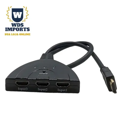 Cabo Splitter Hdmi 3 x 1
