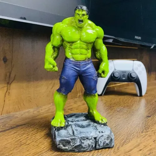 Boneco Hulk Classico Incrivel Resina Vingadores Marvel Estatua Estatueta Action Figure
