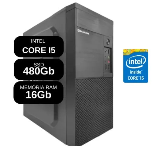 Computador Intel Core i5 - 16Gb Ram - 480Gb- Monte seu Pc Aqui -Loja Coimbra Computadores 