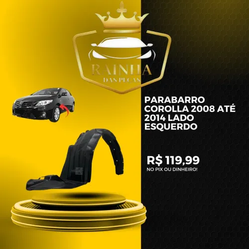 Parabarro Corolla 2008 até 2014 Lado Esquerdo