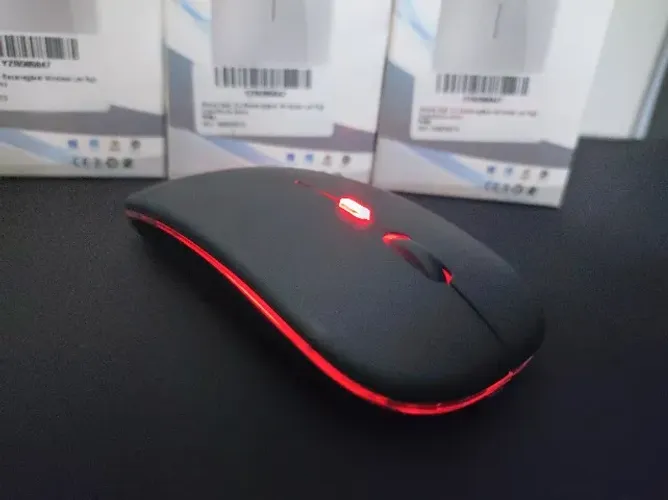 Mouse sem fio recarregável (com bluetooth) - Novo 