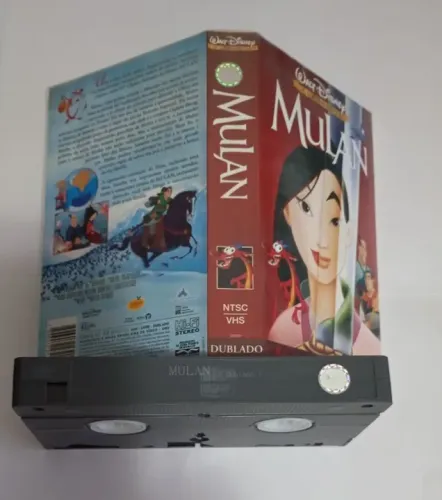 Vhs Dublado Mulan + Panfletos ( Semi Novo )