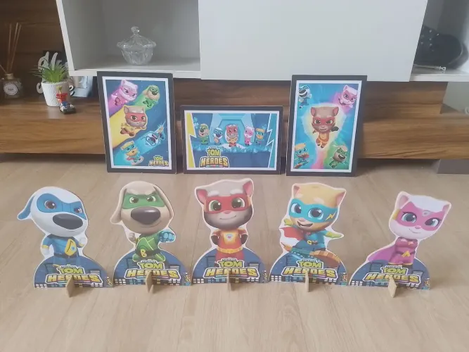 Kit Decoração Talking Tom Heroes - Festa Infantil