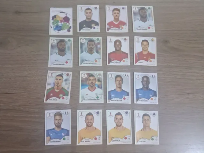 Figurinhas da Copa do Mundo 2018 (79 figurinhas no total)