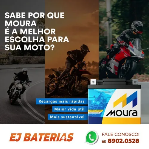 Bateria para moto 24 horas em Fortaleza, Caucaia e Eusébio